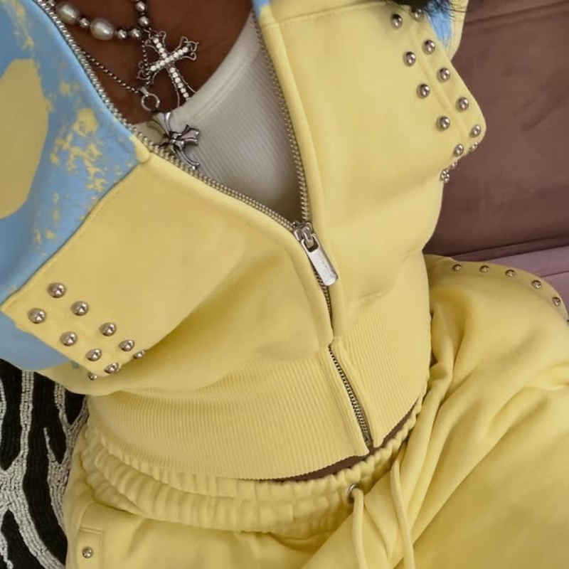 2 Pcs Hoodie Co-ords Yellow Me - Shorts recension och pris