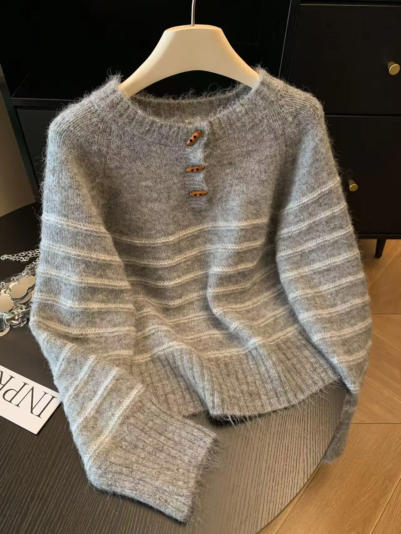 Autumn Winter Women's Striped  - Shirts recension och pris