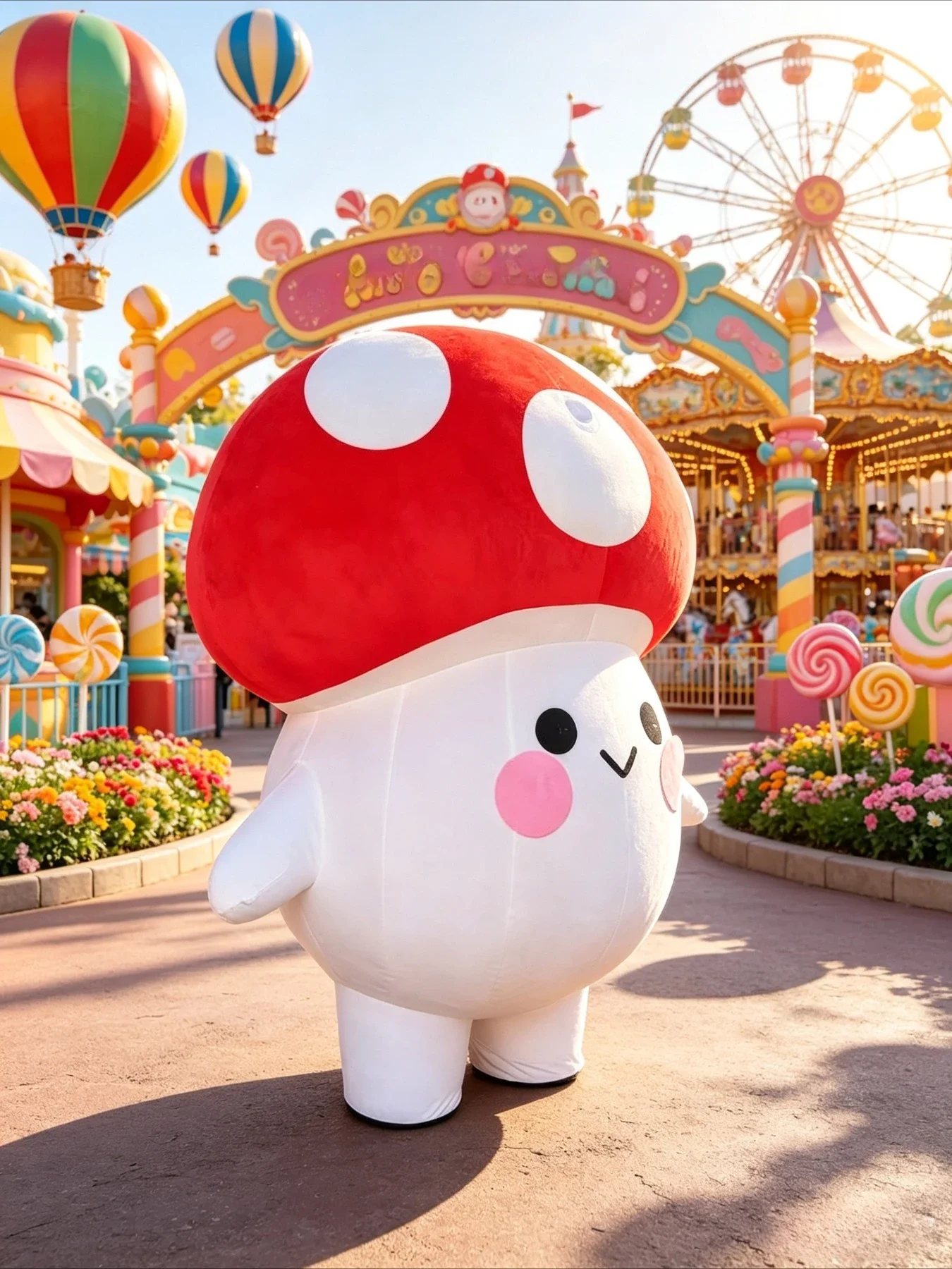 Cute Mushroom Inflatable Masco - Suits recension och pris