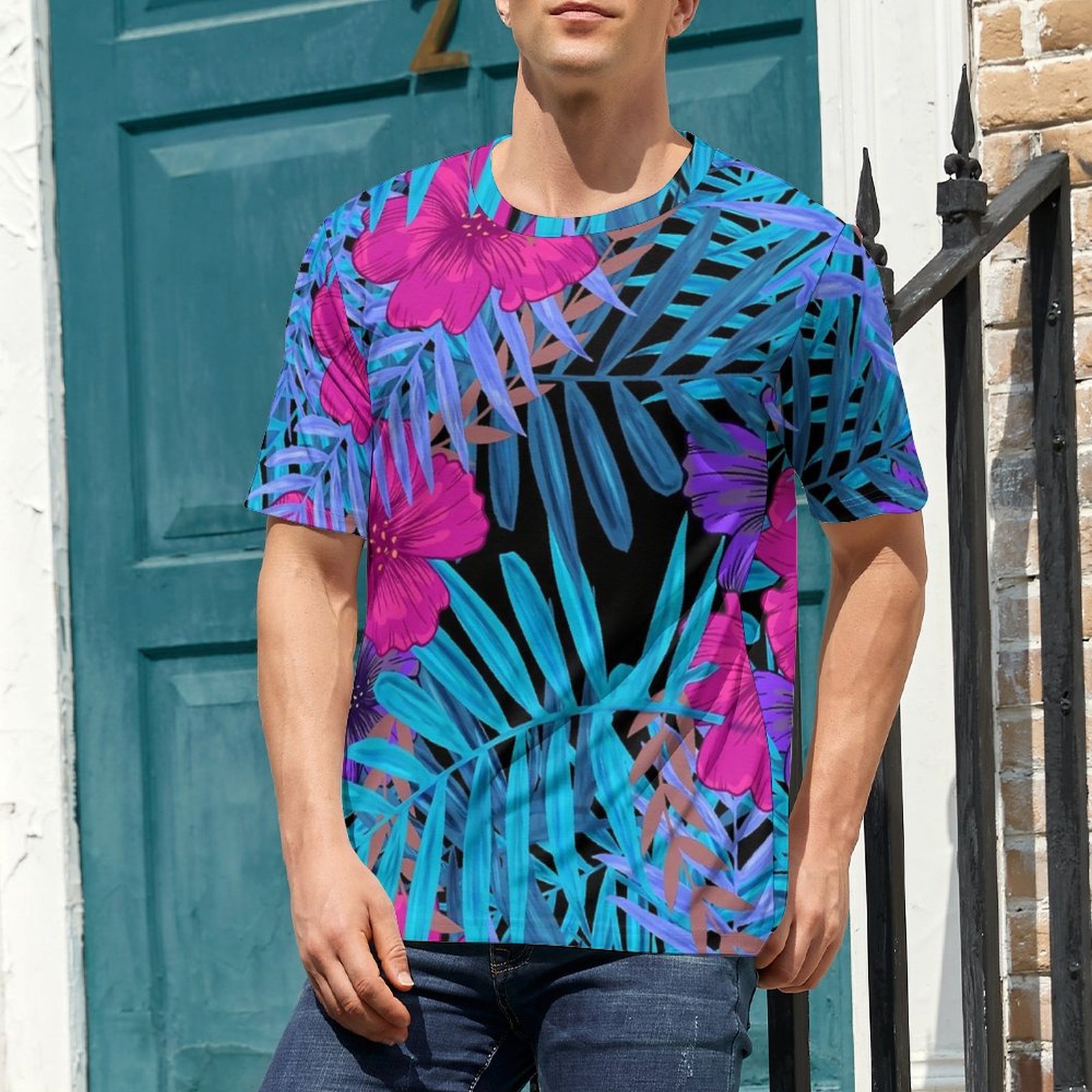 Oversize T-Shirt Summer Tropic - Vintage Hawaiian Floral Shirt recension och pris