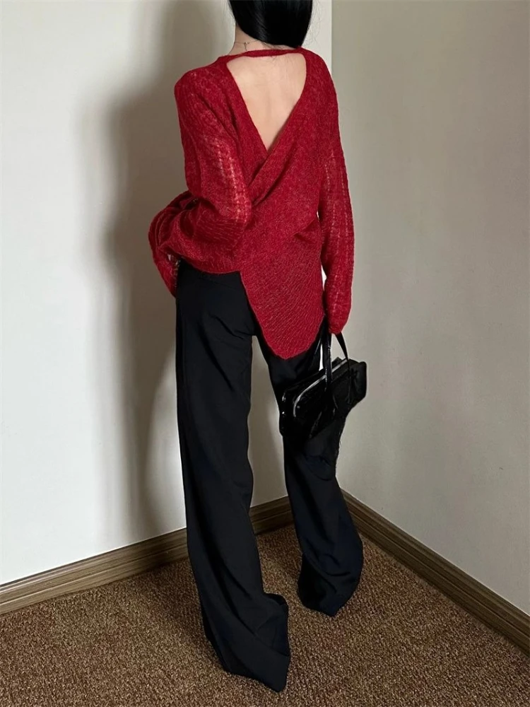 Y2K See-Through Knitted Women' - Shirts recension och pris